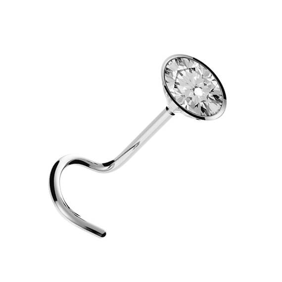 piercing plata nariz